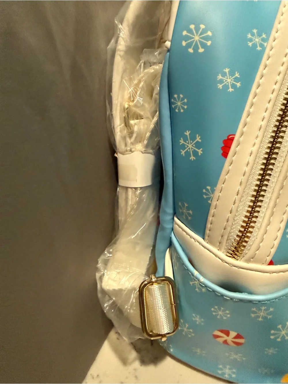 Loungefly Light Blue Elf Mini Backpack and Zip Wallet Set
